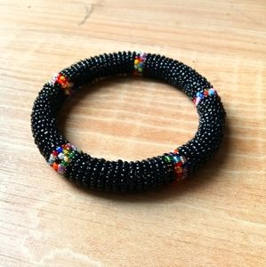African Maasai Seed Bead Bangle